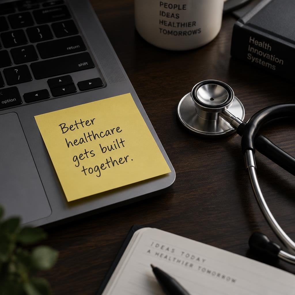 Sticky note: Better healthcare gets built together.